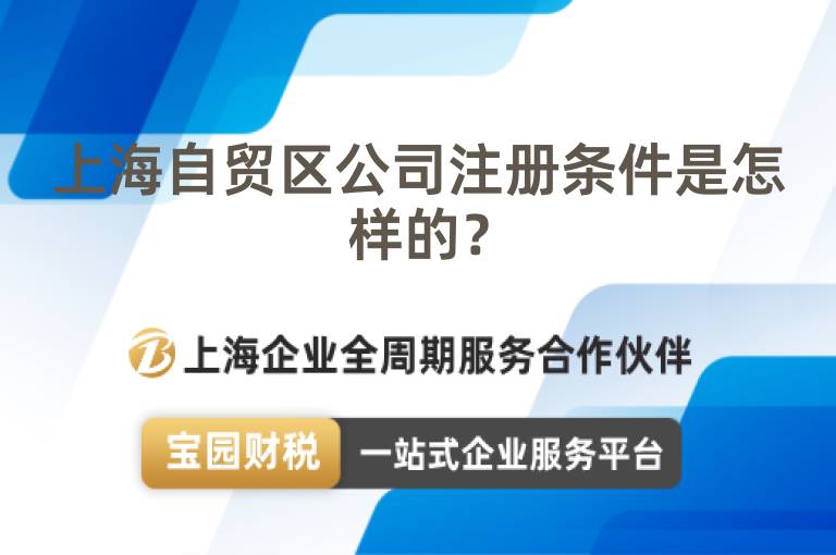 上海自貿(mào)區(qū)公司注冊(cè)條件是怎樣的？