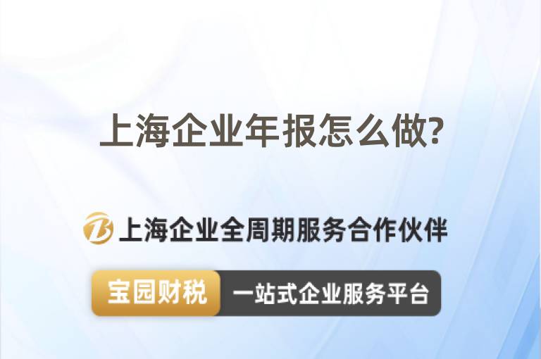 上海企業年報怎么做?