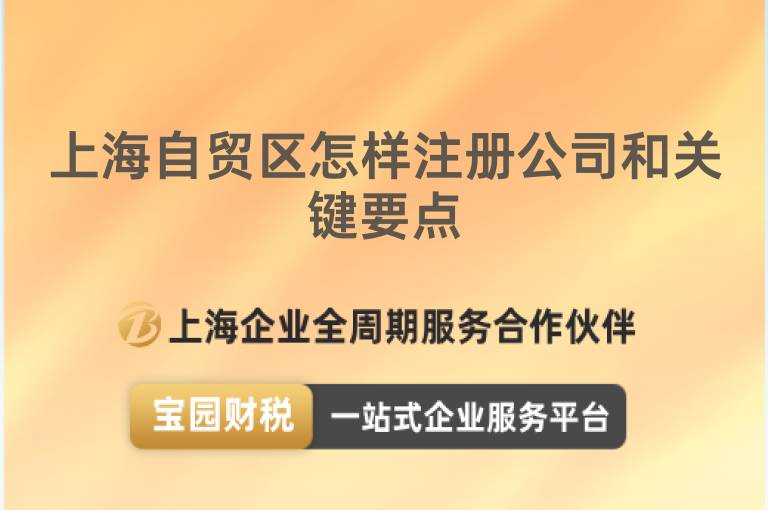 上海自貿區怎樣注冊公司和關鍵要點