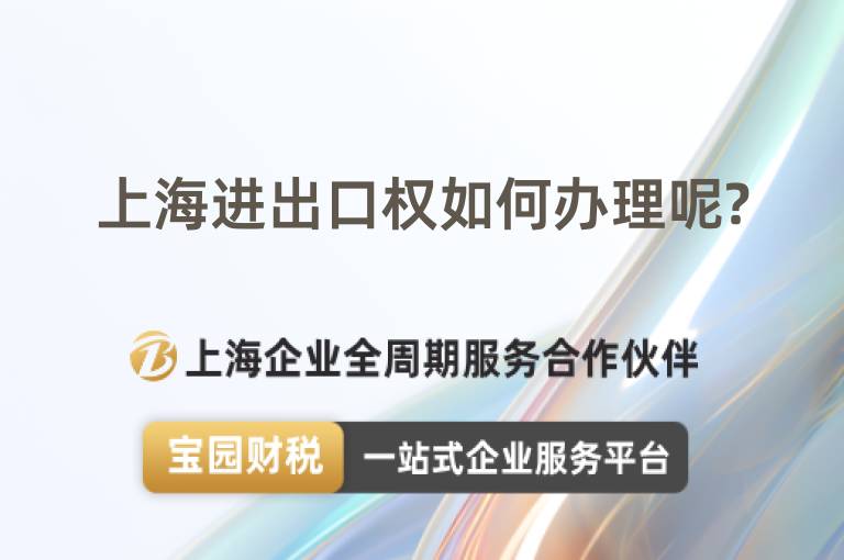 上海進(jìn)出口權(quán)如何辦理呢?