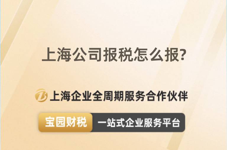 上海公司報稅怎么報?