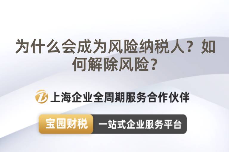為什么會成為風險納稅人？如何解除風險？