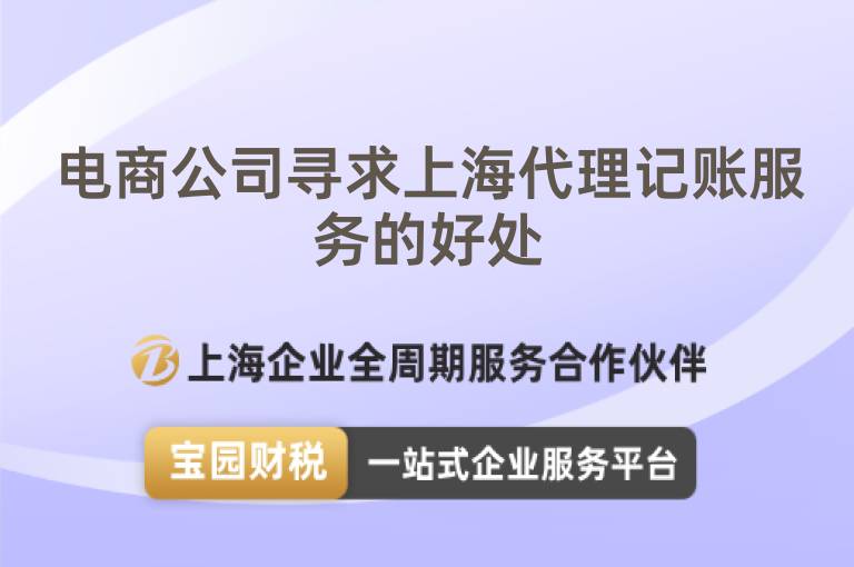 電商公司尋求上海代理記賬服務的好處