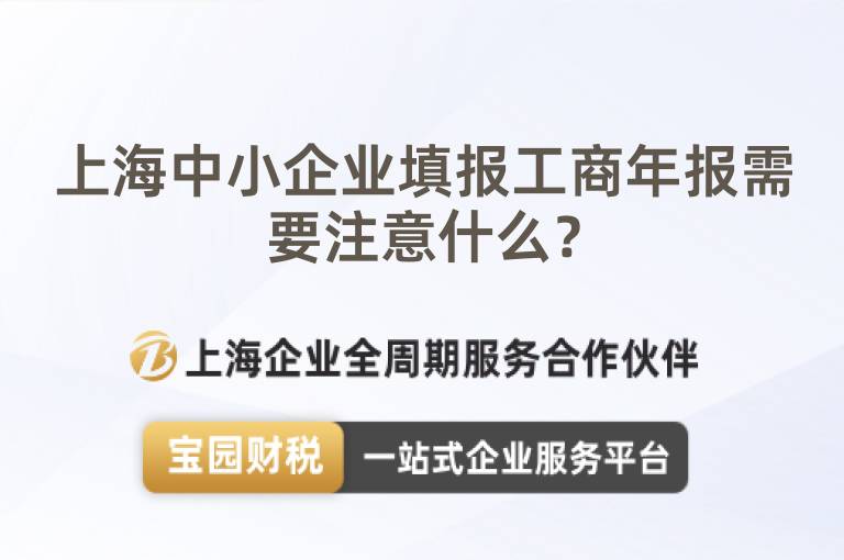 上海中小企業(yè)填報工商年報需要注意什么？