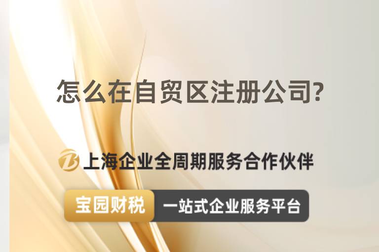 怎么在自貿區注冊公司?