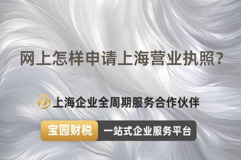 網(wǎng)上怎樣申請上海營業(yè)執(zhí)照？