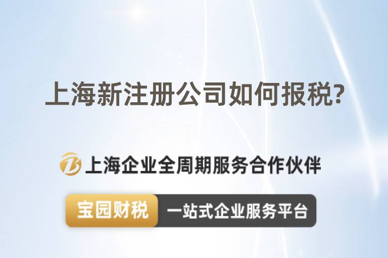 上海新注冊公司如何報稅?