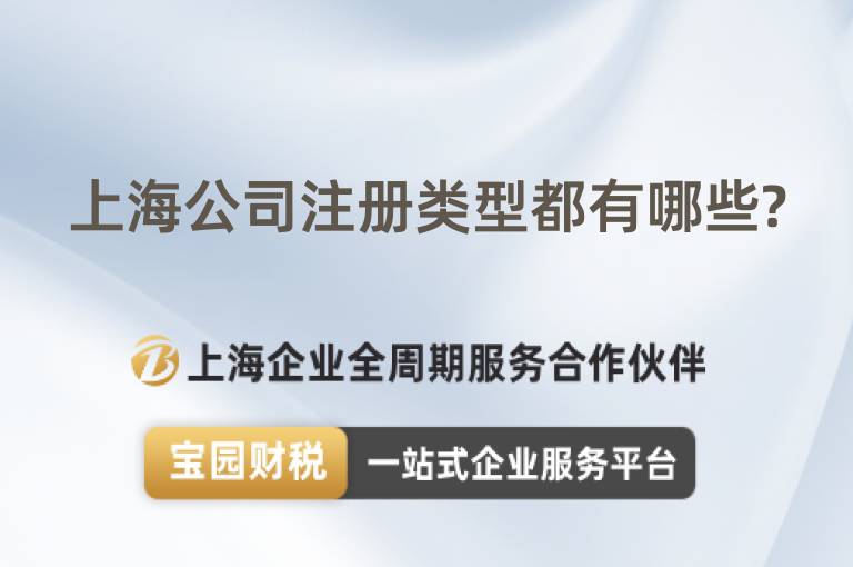 上海公司注冊類型都有哪些?
