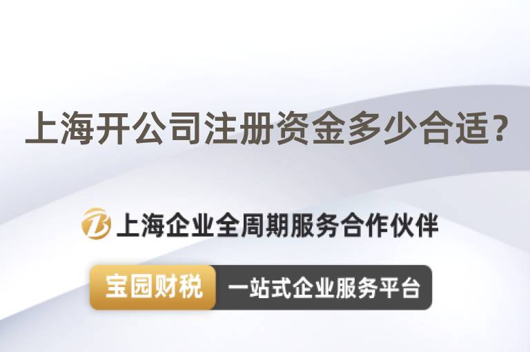 上海開公司注冊資金多少合適？