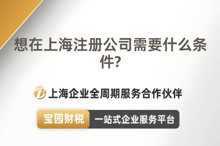 想在上海注冊(cè)公司需要什么條件?