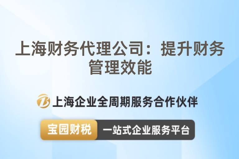 上海財務代理公司：提升財務管理效能