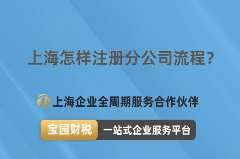 上海怎樣注冊分公司流程？