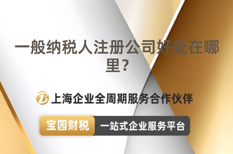 一般納稅人注冊(cè)公司好處在哪里？