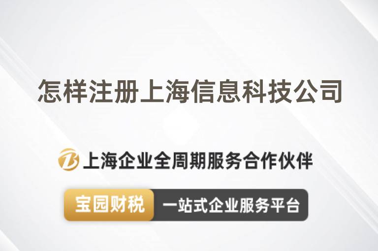 怎樣注冊上海信息科技公司