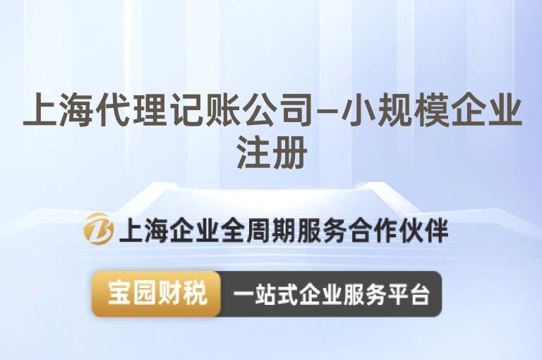 上海代理記賬公司—小規模企業注冊