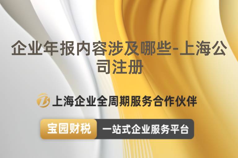 企業年報內容涉及哪些-上海公司注冊