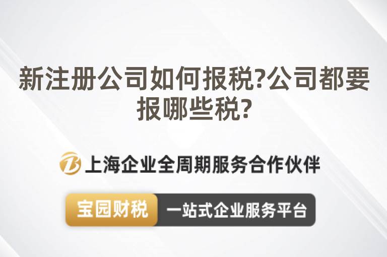 新注冊(cè)公司如何報(bào)稅?公司都要報(bào)哪些稅?