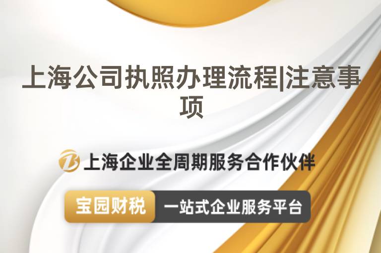 上海公司執照辦理流程|注意事項