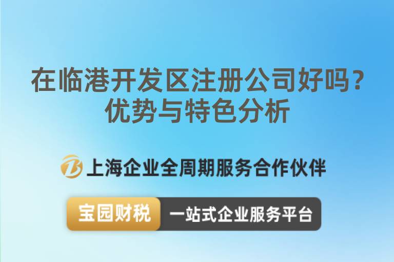 在臨港開發區注冊公司好嗎？優勢與特色分析