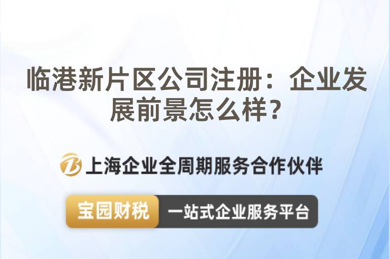 臨港新片區公司注冊：企業發展前景怎么樣？