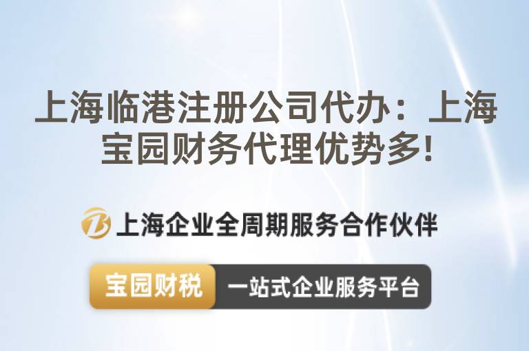 上海臨港注冊公司代辦：上海寶園財務代理優(yōu)勢多!