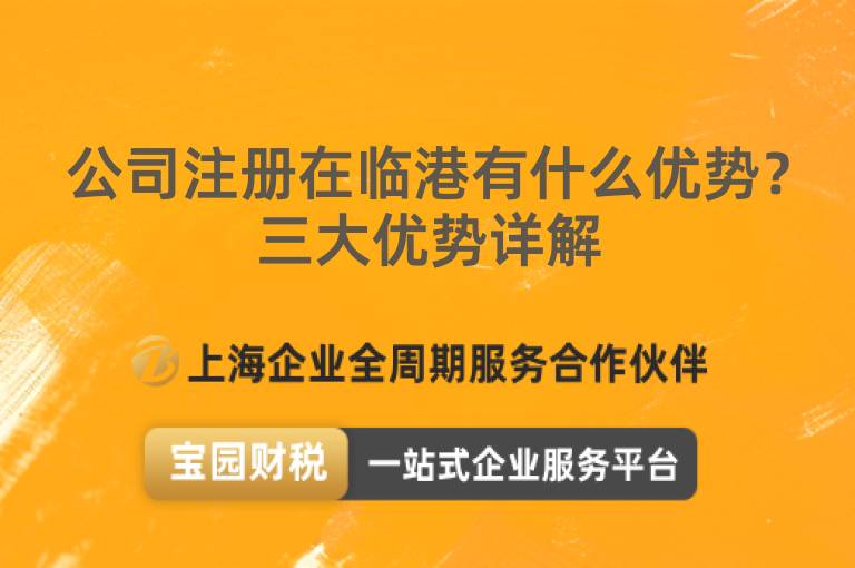 公司注冊在臨港有什么優勢？三大優勢詳解