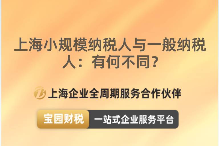 上海小規模納稅人與一般納稅人：有何不同？