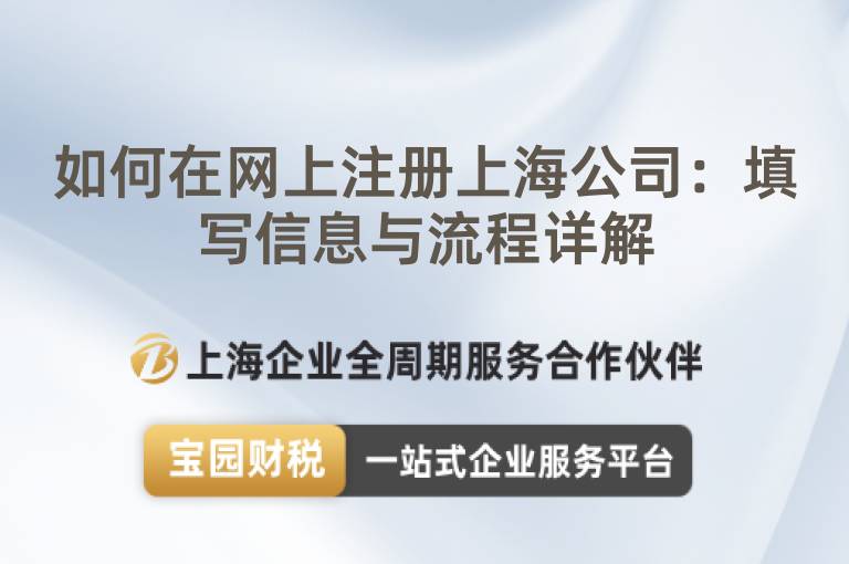 如何在網上注冊上海公司：填寫信息與流程詳解