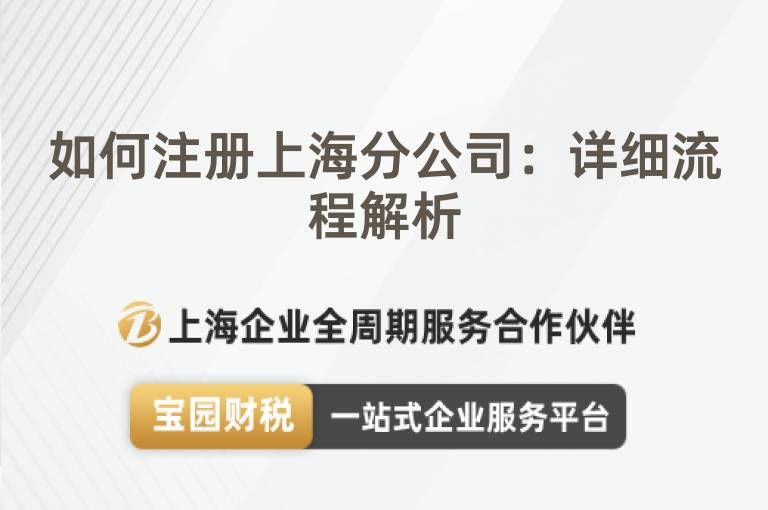如何注冊上海分公司：詳細流程解析