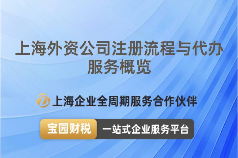 上海外資公司注冊(cè)流程與代辦服務(wù)概覽