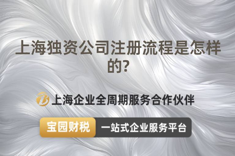 上海獨資公司注冊流程是怎樣的?
