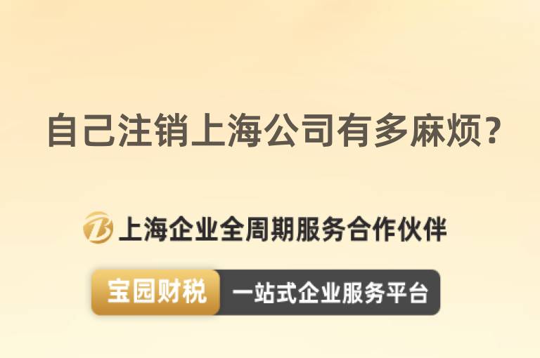 自己注銷上海公司有多麻煩？