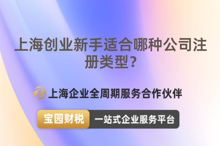 上海創(chuàng)業(yè)新手適合哪種公司注冊(cè)類型？